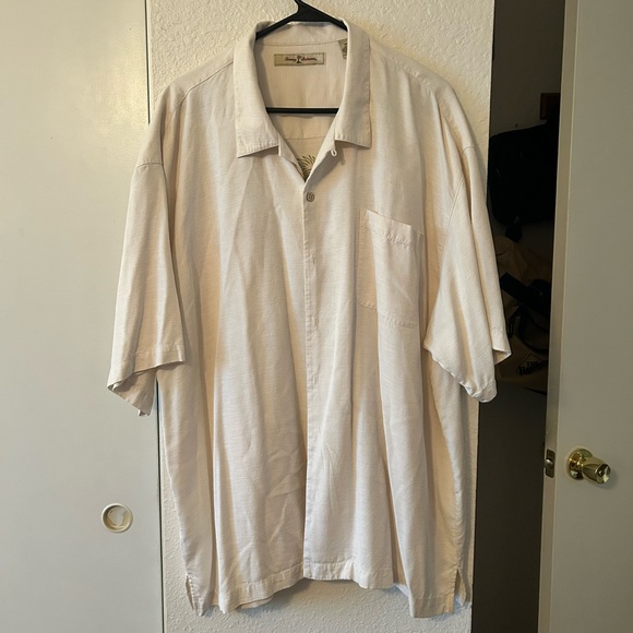 Tommy Bahama Cream Casual Button Down Shirt - Picture 1 of 4
